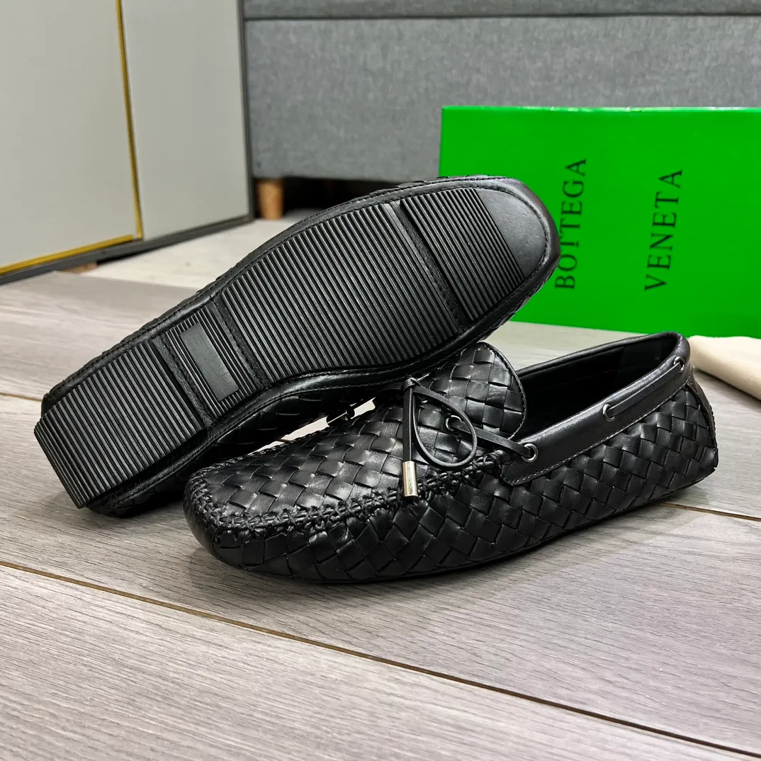 Factory price 440💵BV new men's shoes original replica👉👉High-end men's casual beanie shoes/💞driving shoes! 🔊Upper imported cowhide woven, ☑️Sheepskin lining, one-step design, light and smart ☮☮Suitable for all kinds of travel, exclusive new style, real shot, size 38-44, (45 can be customized)